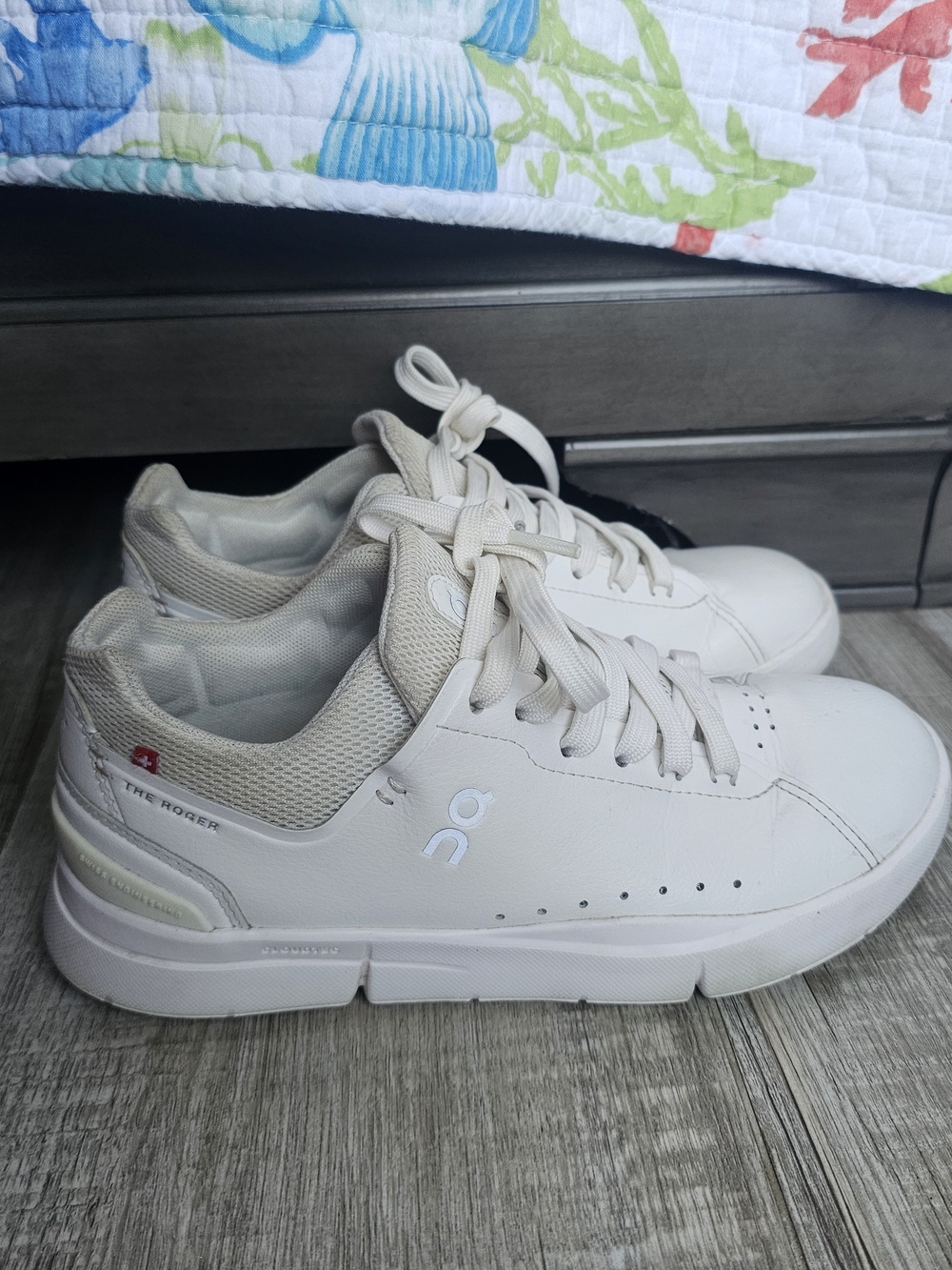 On Running Women's The Roger Lace-Up Sneakers in Off-White